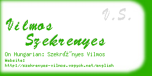 vilmos szekrenyes business card